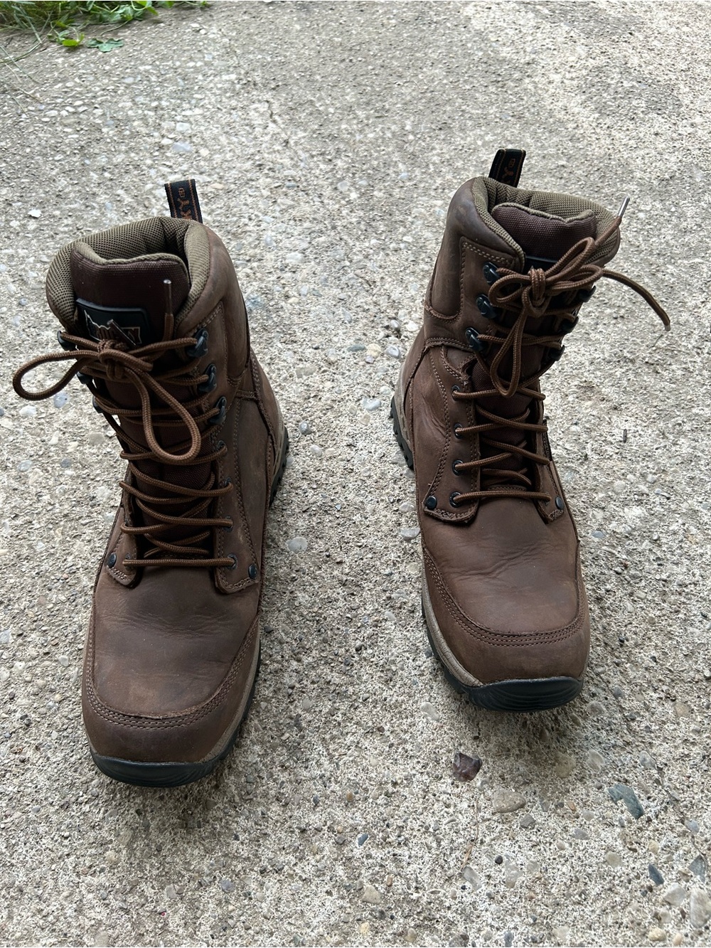 Rocky Men's Brown Lace-Up Work Boots Sz 11 M